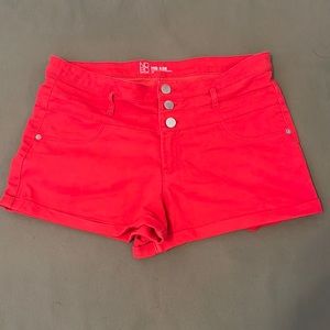 NO BO mid rise   Red color womens shorts size 17”